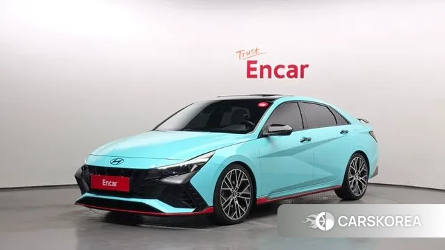 Hyundai Avante (CN7) 2022 Зеленый из Кореи