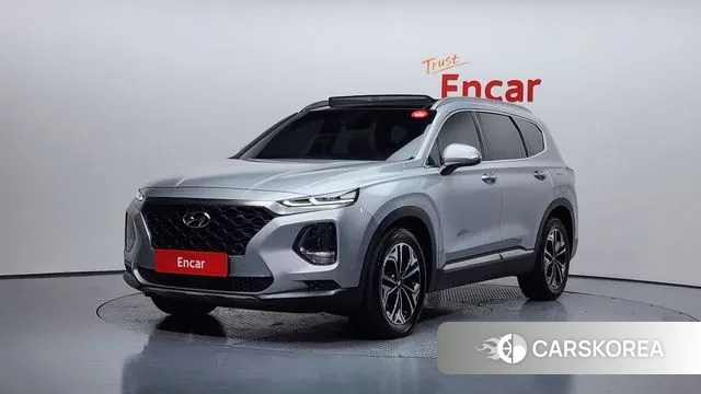 Hyundai Santa Fe TM 2018 Серебристо-серый из Кореи