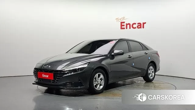 Hyundai Avante (CN7) 2021 Темно-зеленый из Кореи