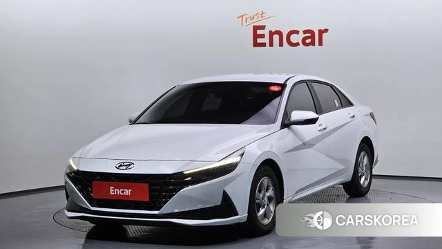 Hyundai Avante (CN7) 2021 Белый из Кореи