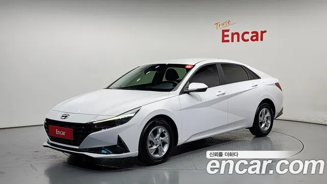 Hyundai Avante (CN7) 2021 Белый из Кореи