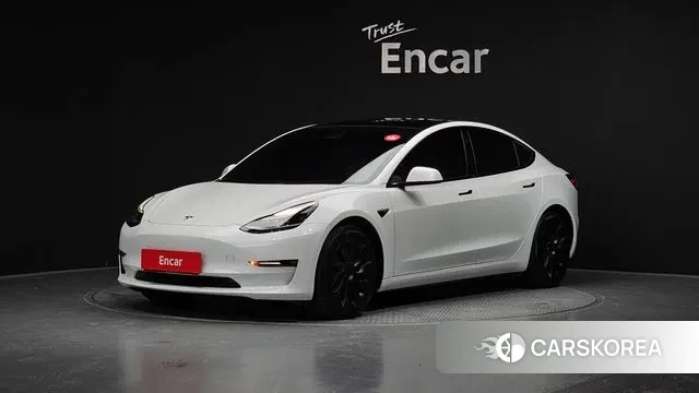 Tesla Model 3 2021 Белый из Кореи