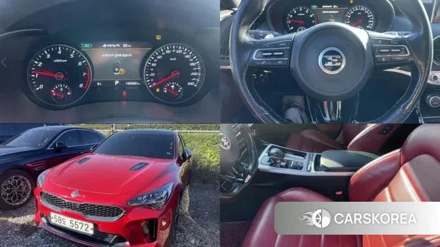 Kia Stinger 2018 Красный из Кореи