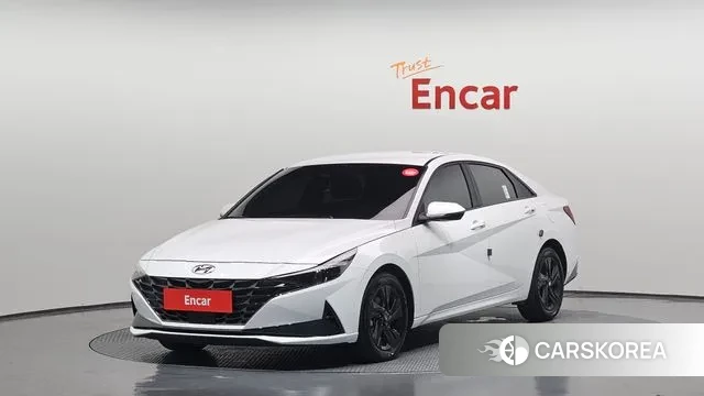 Hyundai Avante Hybrid (CN7) 2022 Белый из Кореи
