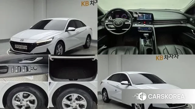Hyundai Avante (CN7) 2020 Белый из Кореи