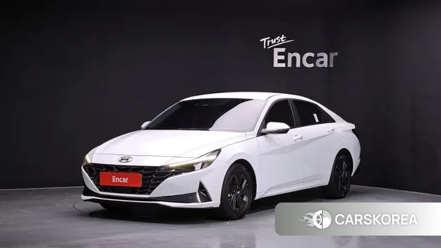 Hyundai Avante Hybrid (CN7) 2020 Белый из Кореи