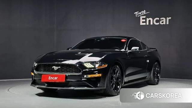 Ford Mustang 2021 Черный из Кореи