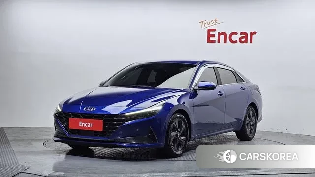 Hyundai Avante (CN7) 2021 Синий из Кореи