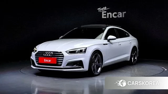 Audi A5 (F5) 2019 Белый из Кореи