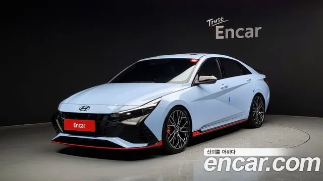 Hyundai Avante (CN7) 2022 Небесно-голубой из Кореи