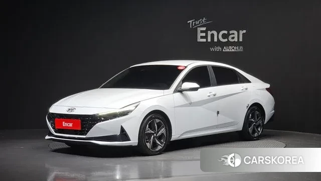 Hyundai Avante (CN7) 2021 Белый из Кореи