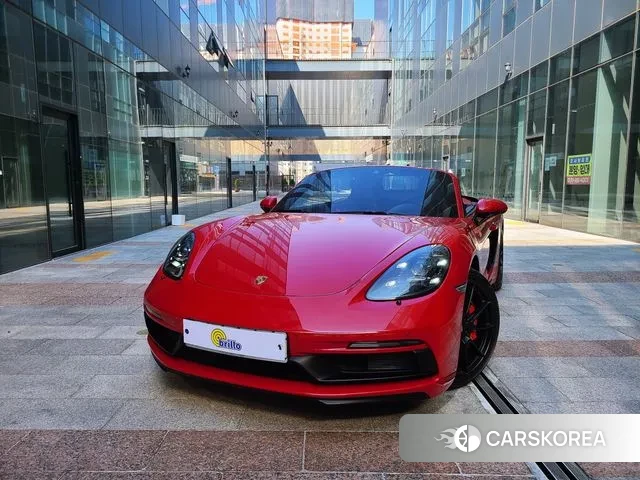 Porsche 718 Boxster 2021 Красный из Кореи