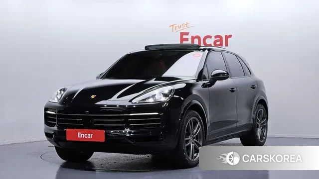 Porsche Cayenne (PO536) 2023 Черный из Кореи