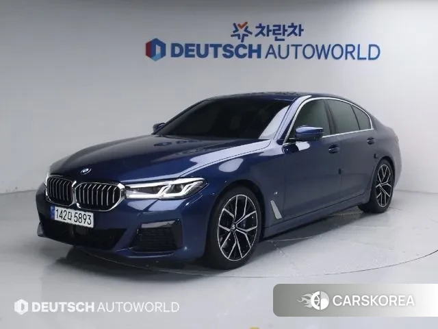 BMW 5 Series (G30) 2021 Синий из Кореи