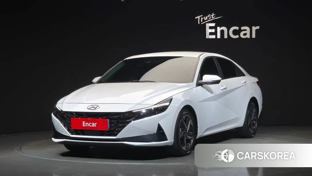 Hyundai Avante (CN7) 2021 Белый из Кореи