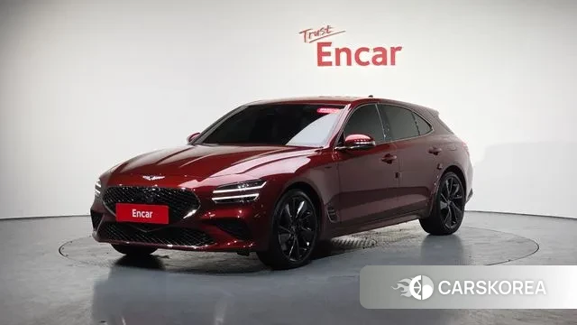 Genesis The New G70 Shooting Brake 2023 Красный из Кореи