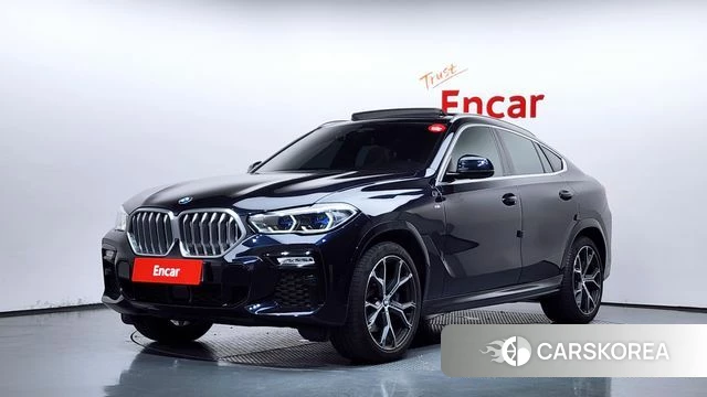 BMW X6 (G06) 2021 Черный из Кореи