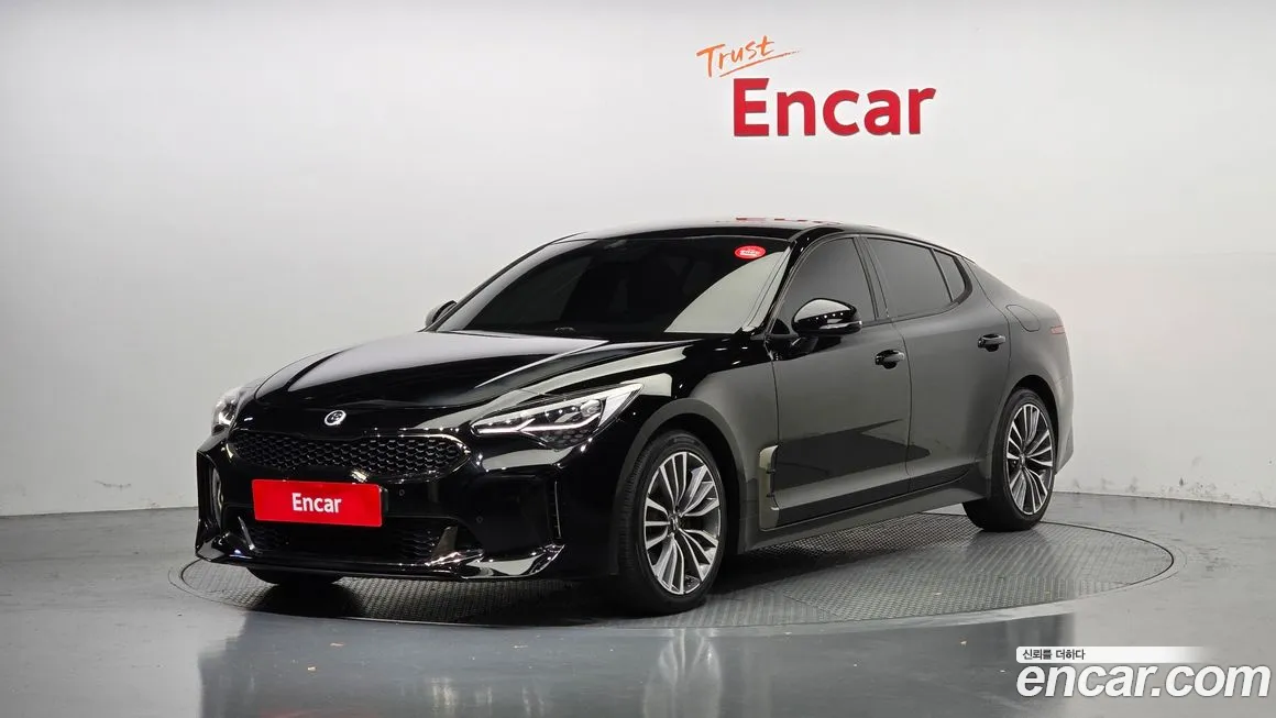 Kia Stinger 2018 Черный из Кореи