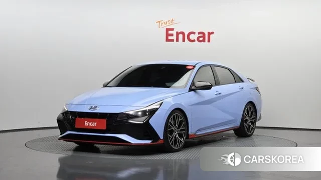 Hyundai Avante (CN7) 2022 Небесно-голубой из Кореи