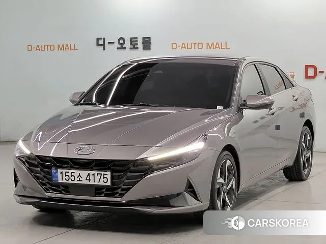 Hyundai Avante (CN7) 2021 Серебристо-серый из Кореи