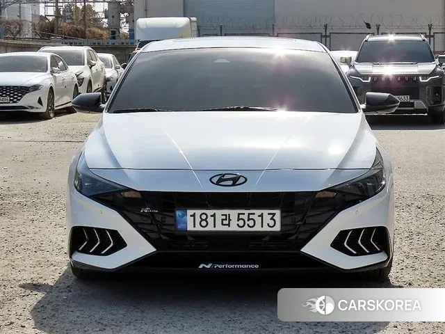 Hyundai Avante (CN7) 2021 Белый из Кореи