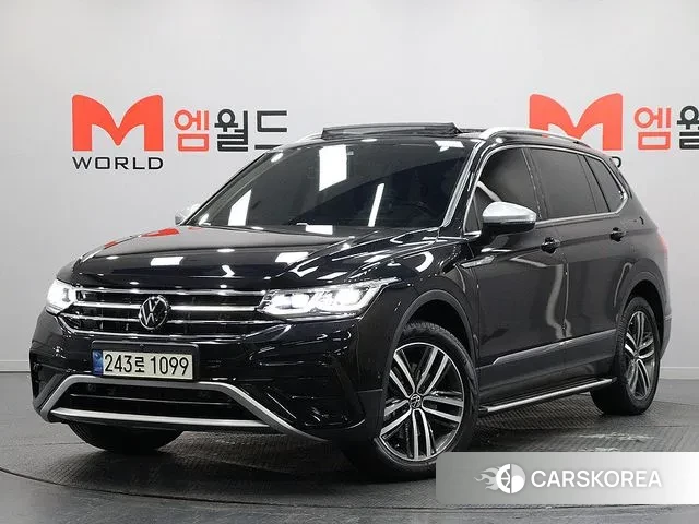 Volkswagen Tiguan Allspace 2023 Черный из Кореи