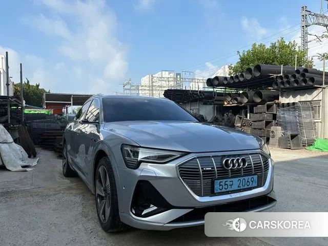 Audi e-Tron 2021 Серебристо-серый из Кореи