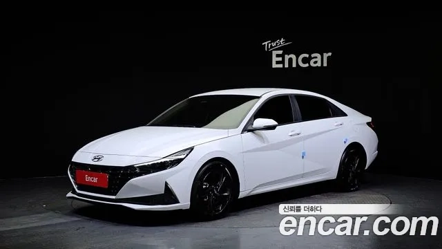 Hyundai Avante (CN7) 2020 Белый из Кореи