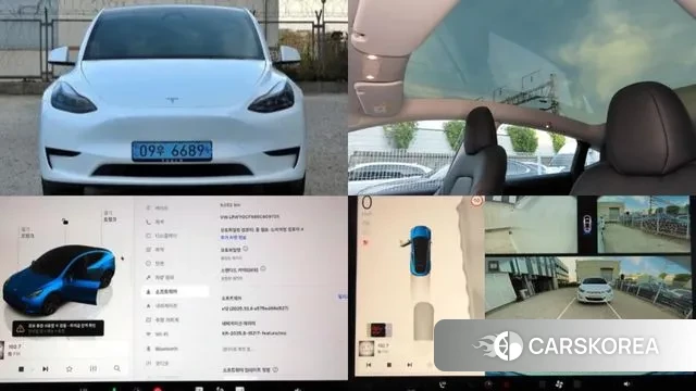 Tesla Model Y 2025 Белый из Кореи