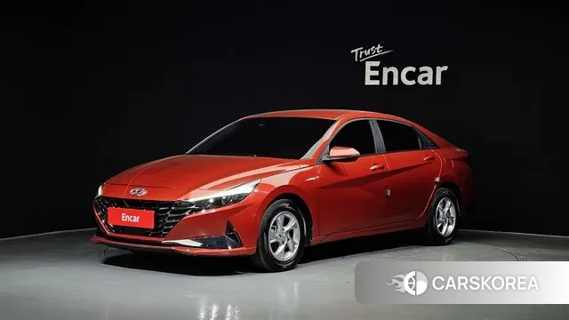 Hyundai Avante (CN7) 2022 Красный из Кореи