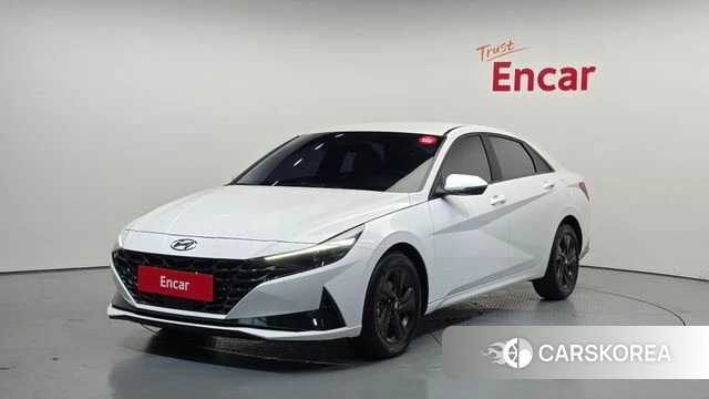 Hyundai Avante (CN7) 2023 Белый из Кореи