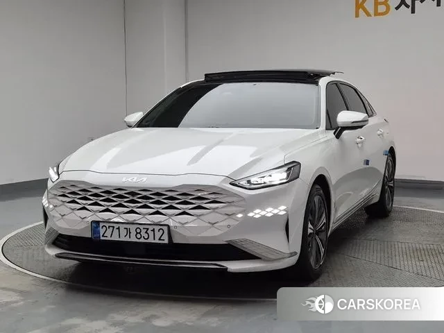 Kia K8 Hybrid 2021 Белый из Кореи