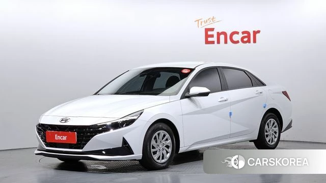 Hyundai Avante (CN7) 2021 Белый из Кореи