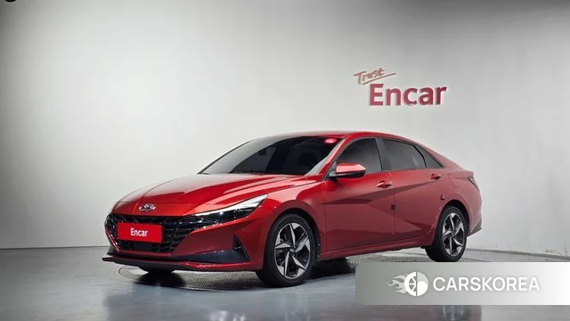 Hyundai Avante (CN7) 2020 Красный из Кореи