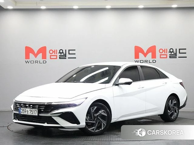 Hyundai The New Avante Hybrid (CN7) 2024 Белый из Кореи