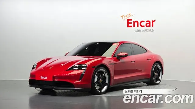 Porsche Taycan 2021 Красный из Кореи