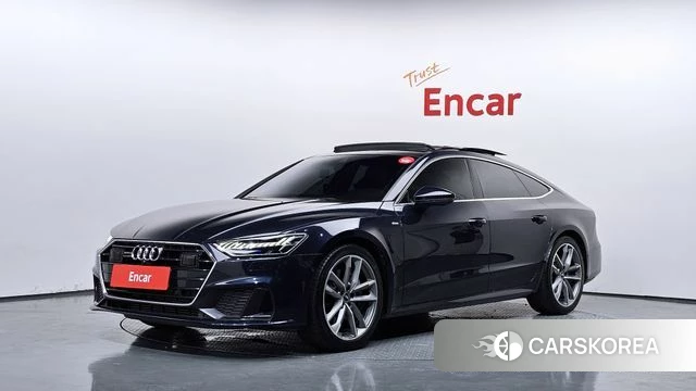 Audi A7 (4K) 2021 Синий из Кореи