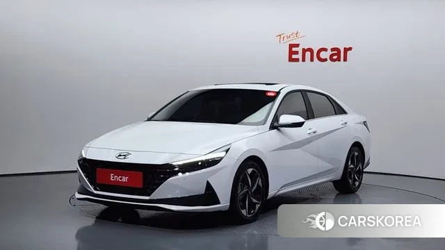 Hyundai Avante (CN7) 2022 Белый из Кореи