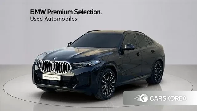 BMW X6 (G06) 2024 Черный двухцветный из Кореи