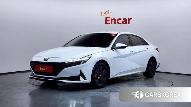 Hyundai Avante Hybrid (CN7) 2021 Белый из Кореи