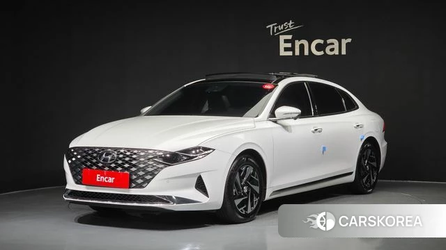 Hyundai The New Grandeur IG Hybrid 2021 Белый из Кореи
