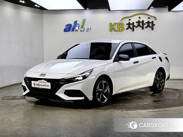 Hyundai Avante (CN7) 2020 Белый из Кореи