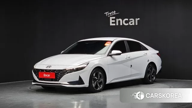 Hyundai Avante (CN7) 2021 Белый из Кореи