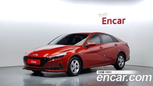 Hyundai Avante (CN7) 2021 Красный из Кореи