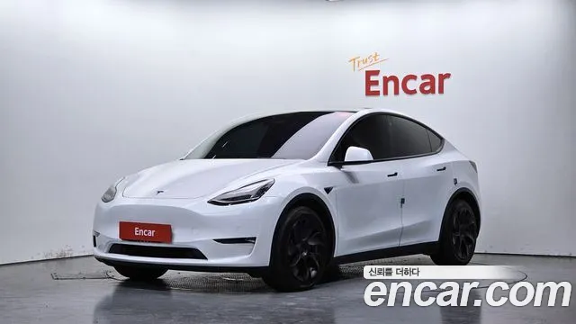 Tesla Model Y 2021 Белый из Кореи