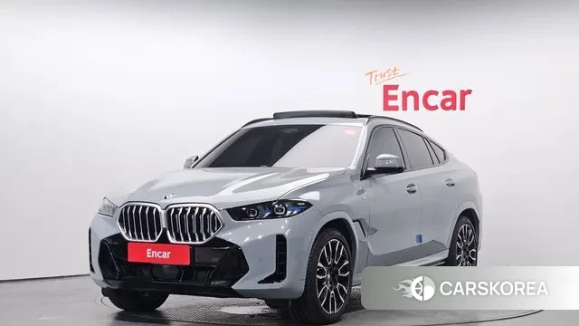 BMW X6 (G06) 2024 Небесно-голубой из Кореи