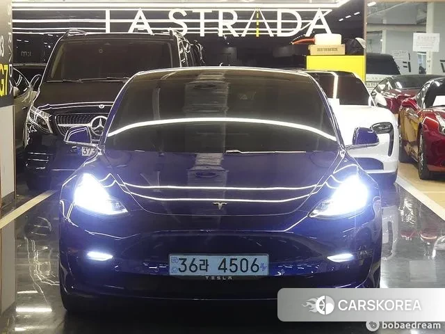 Tesla Model 3 2020 Синий из Кореи
