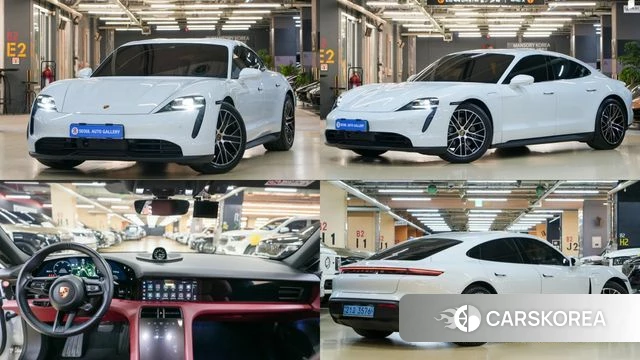 Porsche Taycan 2022 Белый из Кореи