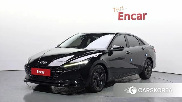 Hyundai Avante Hybrid (CN7) 2021 Черный из Кореи