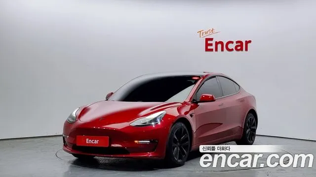 Tesla Model 3 2021 Красный из Кореи